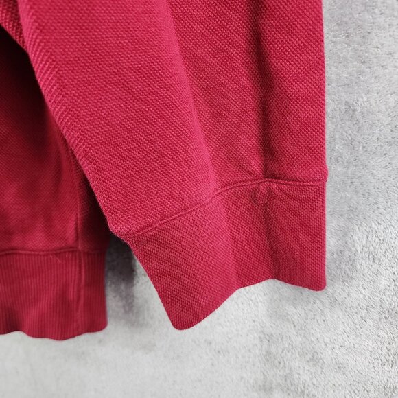 Mens Red Roundtree & Yorke Pullover Sweatshirt 1/2 Zip Long Sleeve Size 2XT - Picture 5 of 10